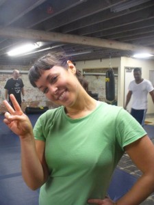 DJ Dolce after her Krav Maga class