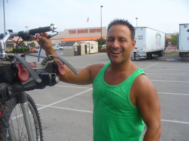 Chris at the Start of the Greenway